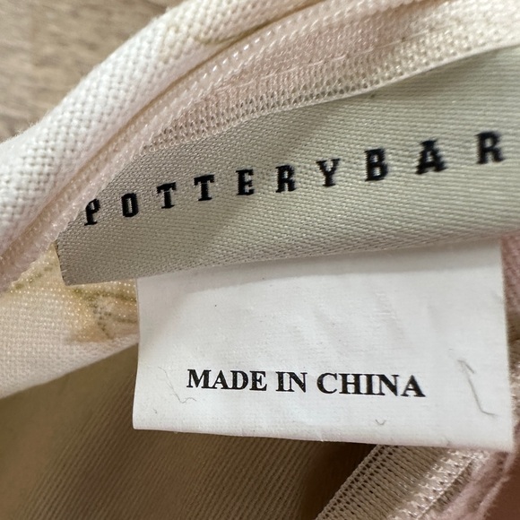 (2) Pottery Barn Hayden Stone Pipe Covers with Inserts Cotton Linen Floral - Picture 11 of 13